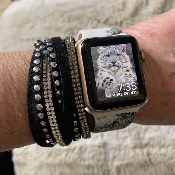 APPLE WATCH SNOW LEOPARD REPLACEMENT BAND 38/40 - Picture 3 of 7